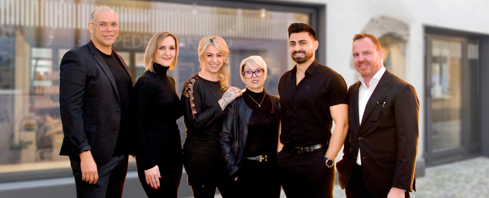 Pedro Sanchez Boutique Coiffeur hair styling team. Best hair salon in Zurich.